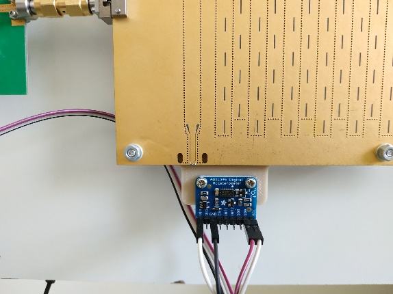 Developed system made of a radar with 2 frequency-scanning antennas (one receiving and one transmitting) - fig. 1